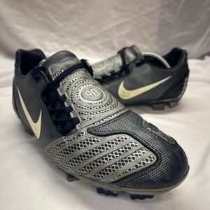Nike Total 90 Laser II FG Soccer Cleats Mens 8 Navy Silver 318887-411 T90 2008